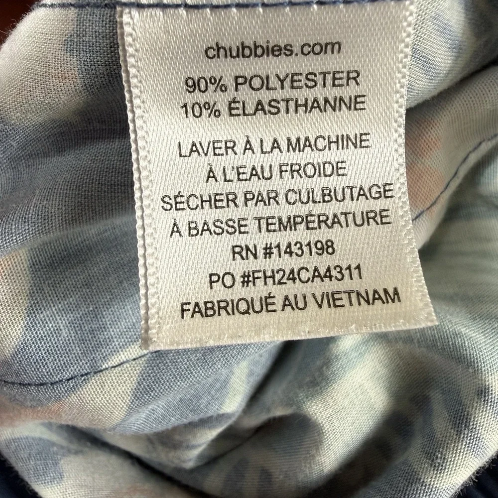Chubbies‎ Everywhere Performance Pants Mens XXL Blue Drawstrings Stretch Beach